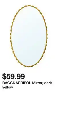 IKEA DAGGKAPRIFOL Mirror, dark yellow offer