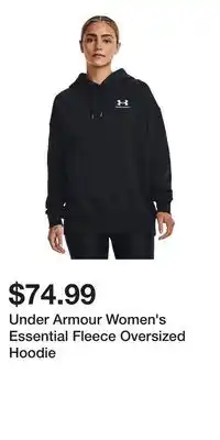 Sport Chek Under Armour Women's Essential Fleece Oversized Hoodie offer