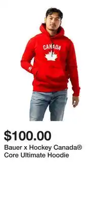 Sport Chek Bauer x Hockey Canada Core Ultimate Hoodie offer