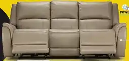 Leon's Maxton Leather Power Reclining Sofa - Taupe offer