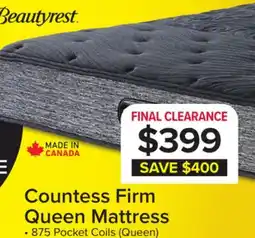 Leon's Beautyrest Countess Tight Top Firm Queen Mattress offer