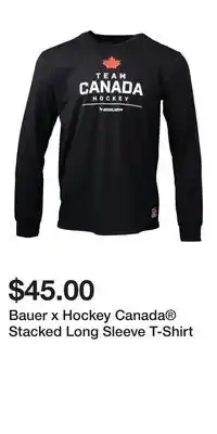 Sport Chek Bauer x Hockey Canada Stacked Long Sleeve T-Shirt offer