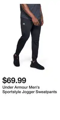 Sport Chek Under Armour Men's Sportstyle Jogger Sweatpants offer