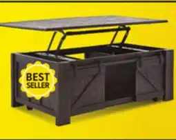 Leon's Gable 50 Lift-Top Coffee Table - Weathered Charcoal offer