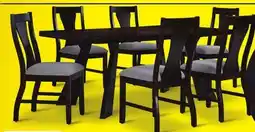 Leon's Chestnut Ridge 7- Piece Dining Set - Dark Brown, Beige offer