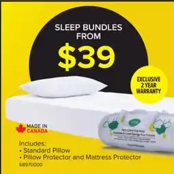 Leon's Kid's Healthy Bed 3-Piece Twin Pillow, Mattress and Pillow Protector Set offer