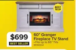 Leon's Granger 60 Fireplace TV Stand - Antique White offer