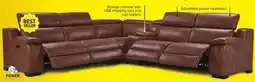 Leon's Corsica 6-Piece Dual Power Reclining Sectional - Brown offer