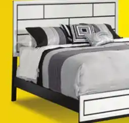 Leon's Fog 3-Piece Queen Bed - White, Black offer