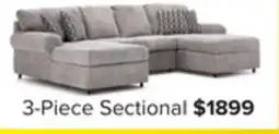 Leon's Jupiter 3-Piece Sectional - Ash Grey offer
