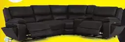 Leon's Weston 5-Piece Power Reclining Sectional with Console - Granite offer
