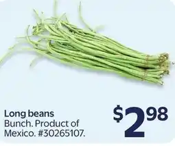 Walmart Long beans offer
