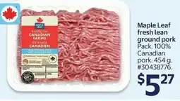 Walmart Maple Leaf fresh lean ground pork offer