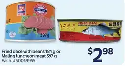 Walmart Fried dace with beans offer