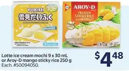 Walmart Lotte ice cream mochi offer