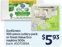 Walmart Go4Green cutlery offer