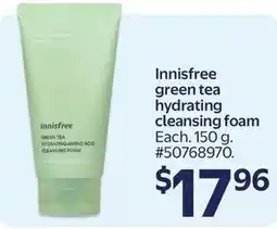 Walmart Innisfree green tea hydrating cleansing foam offer