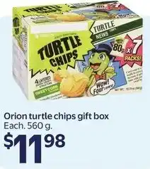 Walmart Orion turtle chips gift box offer