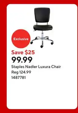 Staples Staples Nadler Luxura Chair offer