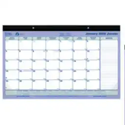 Staples Blueline 2026 Monthly Desk Pad Calendar - 17-3/4 x 10-7/8 - Bilingual offer
