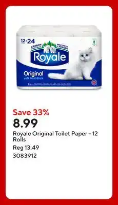Staples Royale Original Toilet Paper - 12 Rolls offer