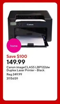Staples Canon imageCLASS LBP122dw Duplex Laser Printer - Black offer