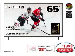 Visions Electronics 65 120Hz PANEL OLED B5 4K Smart TV offer