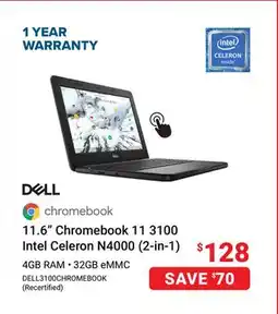 Visions Electronics 11.6 Chromebook 11 3100 Intel Celeron N4000 (2-in-1) offer