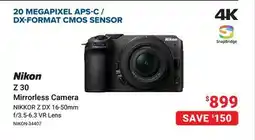 Visions Electronics Nikon Z 30 Mirrorless Camera offer