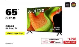 Visions Electronics LG 65 OLED B5 4K Smart TV offer
