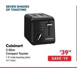 Visions Electronics 2-Slice Compact Toaster offer