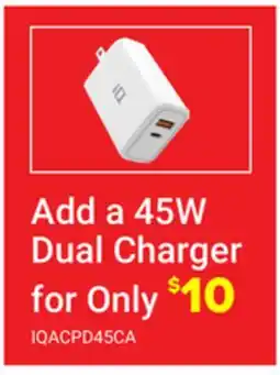 Visions Electronics 45W Dual Charger offer