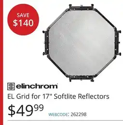 Vistek elinchrom EL Grid for 17 Softlite Reflectors offer