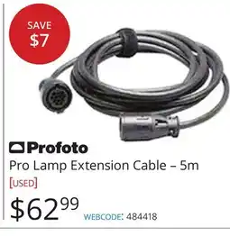 Vistek Profoto Pro Lamp Extension Cable – 5m offer