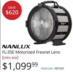 Vistek NANLUX FL-35E Motorized Fresnel Lens offer