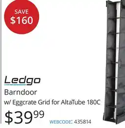 Vistek Ledgo Barndoor w/ Eggcrate Grid for AltaTube 180C offer