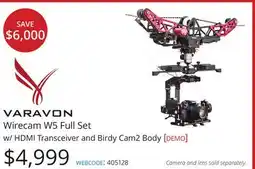 Vistek VARAVON Wirecam W5 Full Set w/ HDMI Transceiver and Birdy Cam2 Body offer