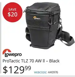 Vistek Lowepro ProTactic TLZ 70 AW ll – Black offer