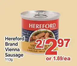 T&T Supermarket HEREFORD BRAND VIENNA SAUSAGE offer