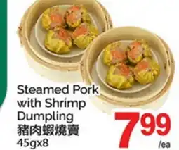 T&T Supermarket STEAMED PORK WITH SHRIMP DUMPLING, 45GX8 offer