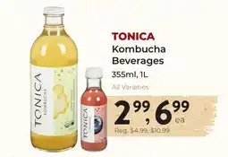 Marche Leo's TONICA Kombucha Beverages offer