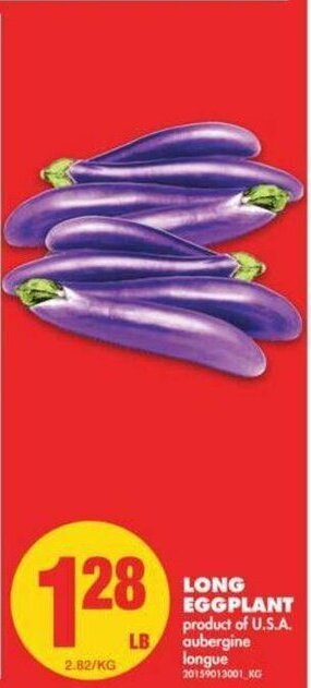 No Frills Long Eggplant offer