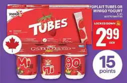 Food Basics YOPLAIT TUBES OR MINIGO YOGURT offer
