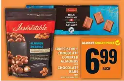 Food Basics Irresistible Chocolate Covered Almonds / Chocolate Bars offer