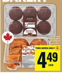 Food Basics Selection Croissants or Donuts offer
