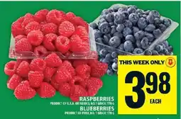Food Basics Raspberries and Blueberries offer