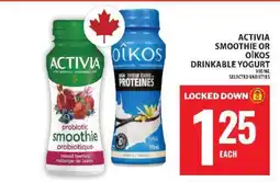 Food Basics Activia Smoothie or Oikos Drinkable Yogurt offer
