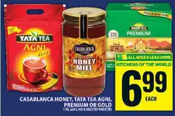 Food Basics Casablanca Honey, Tata Tea Agni, Premium or Gold offer
