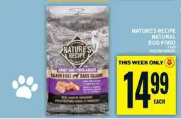 Food Basics Nature's Recipe Natural Dog Food offer