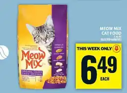 Food Basics MEOW MIX CAT FOOD offer